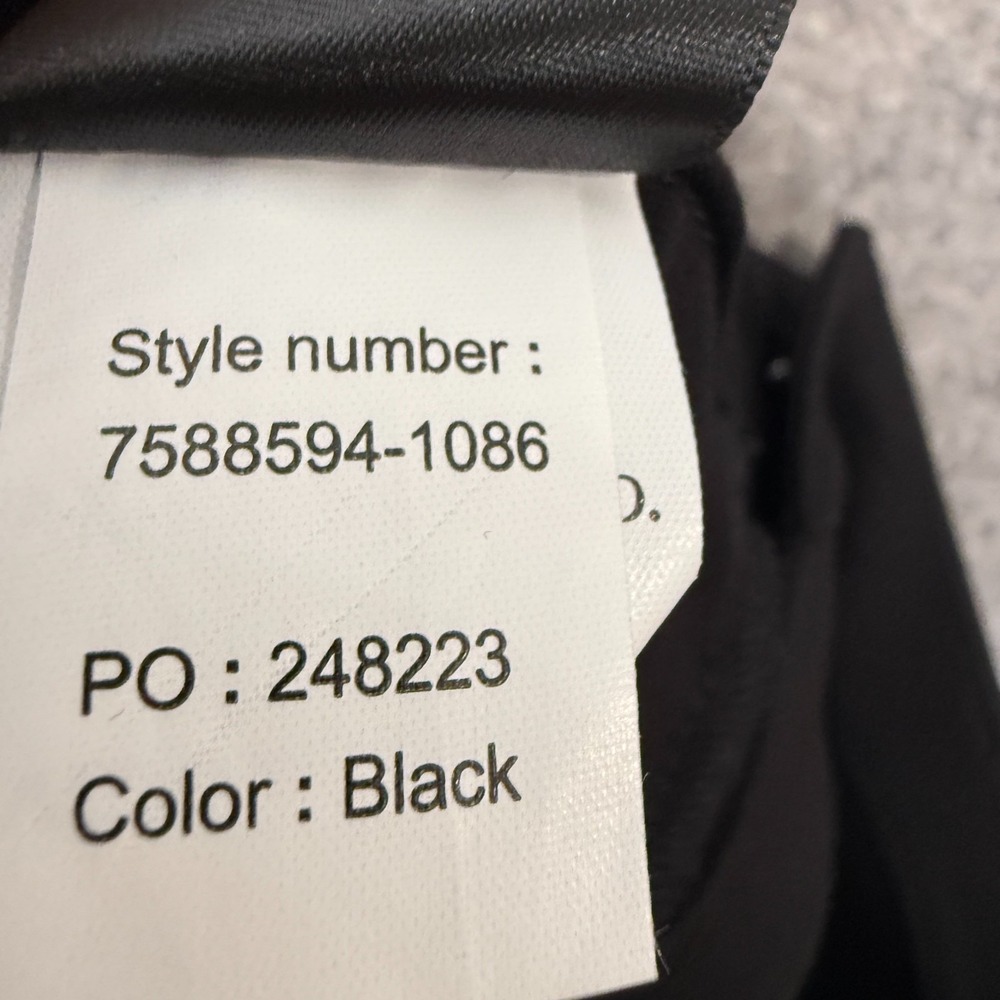 Paige Winona High Rise Flare Bootcut Pants Womens 32 Front Slit Black Rayon Blen - Picture 14 of 14